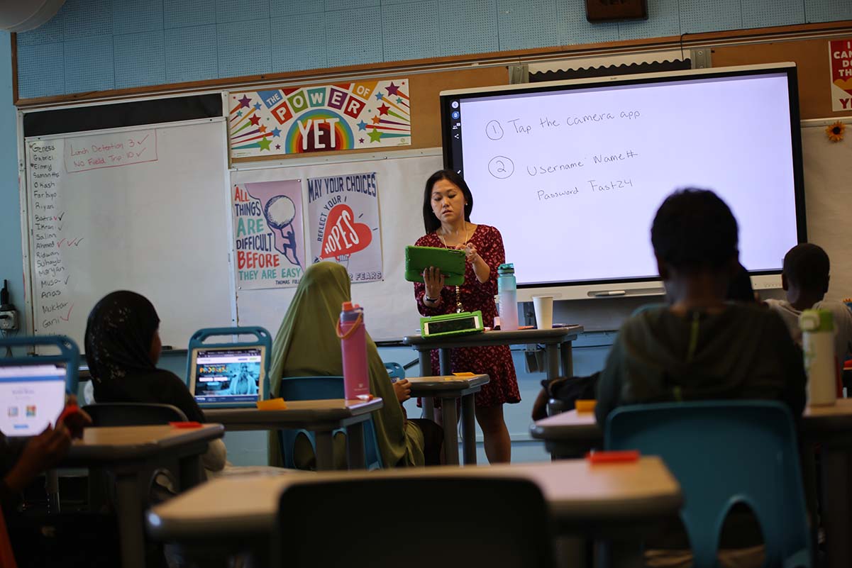 HSA Twin Cities teacher addressing a class